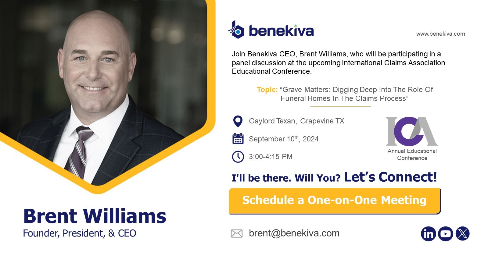 Join Brent Williams at ICA 